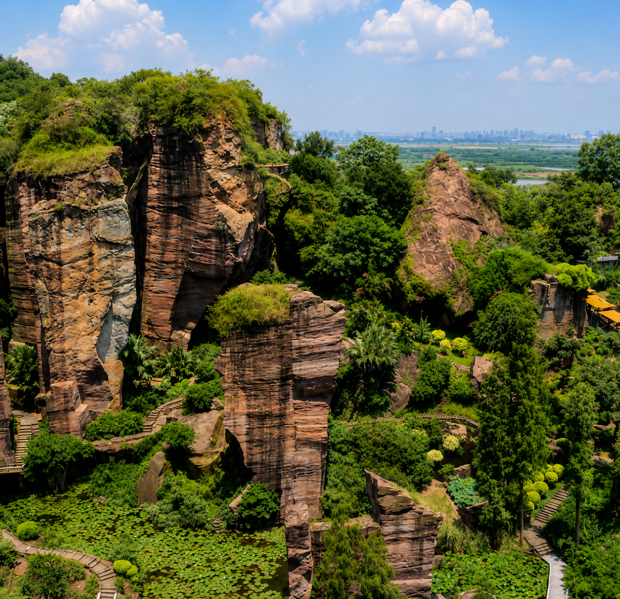 Парк Баомо (Baomo Garden) + Лотосовые горы Ляньхуашань (Lotus Hill)
